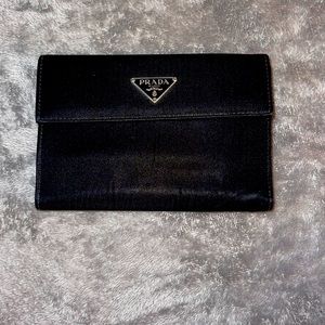 Prada Tessuto Black Nylon Wallet